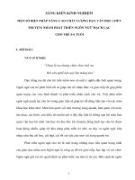 một số biện pháp nâng cao chất lượng dạy văn học (tiết truyện) nhắm phát triển ngôn ngữ mạch lạc cho trẻ 5 6 tuổi 