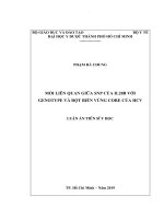 Mối liên quan giữa snp của il28b với genotype và đột biến vùng core của hcv 