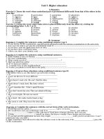 unit 5 unit 5 higher education i phonetics exercise1 choose the word whose underlined part is pronounced differently from that of the others in the same line 1 a certificate b curriculum c committee d