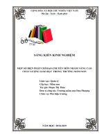 SKKN một số biện pháp chỉ đạo chuyên môn nhằm nâng cao chất lượng giáo dục trong trường mầm non 