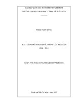 Hoạt động đối ngoại quốc phòng của việt nam (2000 2015)     