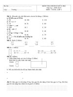họ tên họ tên lớp trường kiểm tra định kì giữa hki năm học 2009 2010 môn toán lớp 2 bài 1 khoanh vào chữ đặt trước câu trả lời đúng 2điểm a số liền sau số 99 là a 98 b 100 c 101 b 75 4 a 79