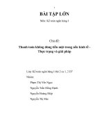 Bài tập lớn chủ đề thanh toán không dùng tiền mặt trong nền kinh tế thực trạng và giải pháp