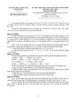 15 đề HSG hóa 10   có đáp án 