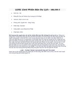 LUXE 15ml phiên bản du lịch    585 000