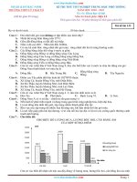Đề Thi Thử Tốt Nghiệp THPT 2021 Môn Địa Lí Có Đáp Án Trường Lý Thái Tổ Lần 1