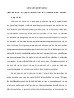 phương pháp chủ nhiệm lớp yếu kém cho giáo viên mới ra trường 