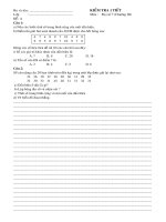 hoï vaø teân hoï vaø teân kieåm tra 1 tieát lôùp moân ñaïi soá 7 chöông iii ñeà a caâu 1 a neâu caùc böôùc tính soá trung bình coäng cuûa moät daáu hieäu b ñieåm thi giaûi baøi toaùn nhanh cuûa 20