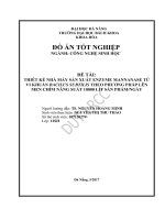 Thiết kế nhà máy sản xuất enzyme mannanase từ vi khuẩn bacilus subtilis theo phương pháp lên men chìm năng suất 10000 lít sản phẩmngày 