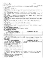 tuần gi¸o ¸n hãa häc 9 tuçn 20 so¹n ngµy 020209 tiõt 40 gi¶ng ngµy 050209 s¬ l­îc vò b¶ng tuçn hoµn c¸c nguyªn tè hãa häc tt i môc tiªu 1 kiõn thøc hs biõt ®­îc nguyªn t¾c s¾p xõp c¸c nguyªn tè