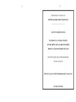 Tóm tắt Luận án Tiến sĩ Kinh doanh và quản lý: Tác động của văn hóa tổ chức lên hệ thống thù lao khuyến khích trong các doanh nghiệp Việt Nam