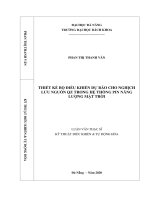 Thiết kế bộ điều khiển dự báo cho nghịch lưu nguồn QZ trong hệ thống pin năng lượng mặt trời 