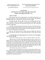 chuyên đề giáo dục kỹ năng sống cho học sinh lớp 1 thông qua phân môn học vần 