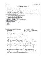 tiet 22 kiem tra 45 phut dap an