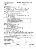 Bo de kiem tra toan lop 6 HKI 20092010