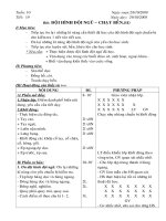 tuaàn 01 tuaàn 10 ngaøy soaïn 28102008 tieát 19 ngaøy daïy 29102008 baøi ñoäi hình ñoäi nguõ – chaïy beàn tt i muïc tieâu tieáp tuïc oân laïi nhöõng kó naêng caàn thieát ñaõ hoïc cuûa ñoäi hình