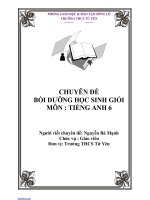 TÀI LIỆU BỒI DƯỠNG HỌC SINH GIỎI TIẾNG ANH 6
