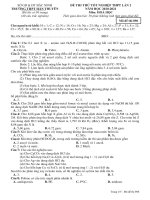 Đề thi thử THPT môn Hóa Học 2021 Thi TN trường Hàn Thuyên - Bắc Ninh (Lần 2) -