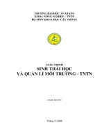 Giáo trình sinh thái học và quản lí môi trường TNTN 