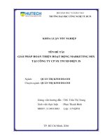 Đề xuất hoàn thiện marketing mix tại công ty CP SX TM KT XD điện 3s