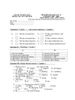 de kiem tra hoc ki II