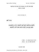 Nghiên cứu thiết kế hệ thống điều khiển số cho máy dệt jacquard 