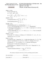Đề thi thử vào lớp 10 THPT môn Toán năm 2020-2021 có đáp án - Trường THCS Thi Văn Tám