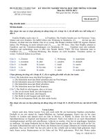 Đề thi tốt nghiệp THPT Quốc Gia môn Tiếng Đức 2007-2008 lần 1 mã đề 672