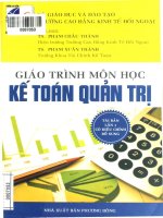Giáo trình môn học kế toán quản trị  