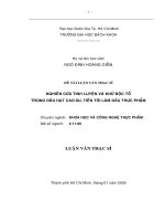 Nghiên cứu tinh luyện và khử độc tố trong dầu hạt cao su, tiến tới làm dầu thực phẩm 