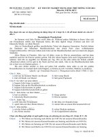 Đề thi tốt nghiệp THPT Quốc Gia môn Tiếng Đức 2010-2011 mã đề 694