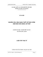 Nghiên cứu, ứng dụng thiết kế sản phẩm đảm bảo khả năng lắp ráp 