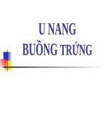 U NANG BUỒNG TRỨNG (sản PHỤ KHOA SLIDE) 
