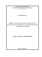 Nghiên cứu khả năng hấp phụ và quang xúc tác của vật liệu nano composite của zno trên chất mang có nguồn gốc tự nhiên 