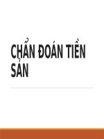 CHẨN đoán TIỀN sản (sản PHỤ KHOA SLIDE) 