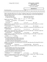 trường thpt lê xoay đề thi trắc nghiệm môn hóa học thời gian làm bài 45 phút 25 câu trắc nghiệm mã đề thi 745 họ tên học sinh lớp 1 2 3 4 5 6 7 8 9 10 11 12 13 14 15 16 17 18 19 20 21 22 23 24 25