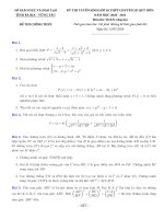 Đề thi vào lớp 10 chuyên Toán năm 2020-2021 - Sở GD&ĐT Bà Rịa - Vũng Tàu