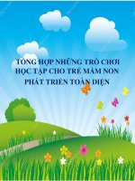Tổng hợp những trò chơi học tập cho trẻ mầm non giúp phát triển toàn diện
