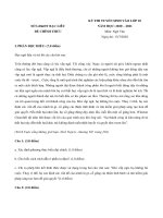 Đề thi vào lớp 10 môn Ngữ văn năm 2020-2021 có đáp án - Sở GD&ĐT Bạc Liêu