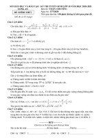 Đề thi vào lớp 10 chuyên Toán năm 2020-2021 có đáp án - Trường THPT chuyên Long An
