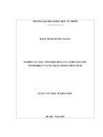 Nghiên cứu đặc tính điện hóa của atorvastatin, fenofibrate và ứng dụng trong phân tích bằng phương pháp von ampe 