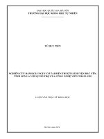Nghiên cứu đánh giá nguy cơ tai biến trượt lở huyện bắc yên tỉnh sơn la với sự hỗ trợ của công nghệ viễn thám GIS 