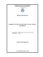 Nghiên cứu quản lý dữ liệu của dự án qua internet 