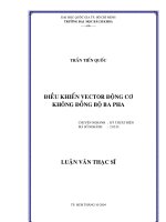 Điều khiển vector động cơ không đồng bộ ba pha 