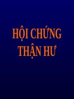HỘI CHỨNG THẬN hư (nội KHOA SLIDE) 