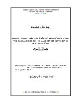 Nghiên cứu giải pháp xử lý nền đất yếu dưới nền đường vào cầu bằng cọc đất xi măng kết hợp với vải địa kỹ thuật gia cường 