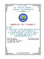 Sự tác động của thẻ điểm cân bằng đến kết quả thực hiện công việc tại ngân hàng thương mại cổ phần đầu tư và phát triển việt nam – chi nhánh phú xuân 