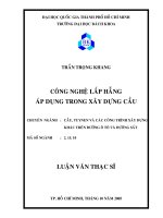 Công nghệ lấp hẫng áp dụng trong xây dựng cầu 