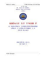 Kế toán công nợ và phân tích tình hình công nợ tại công ty TNHH tư vấn xây dựng a k t 