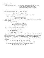 phoøng giaùo duïc tp buoânmathuoät tröôøng thcs phan chu trinh kyø thi choïn hoïc sinh gioûi caáp tröôøng moân toaùn lôùp 9 – naêm hoïc 2007 – 2008 thôøi gian 90 phuùt khoâng keå thôøi gian giao ñeà